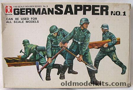 Bandai 1/48 German Soldiers Sapper No 1, 8244-125 plastic model kit